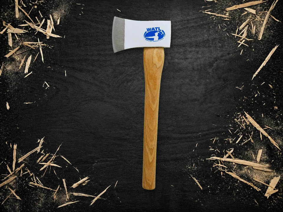 Uncovered WATL Competition Hatchet on the ATC black board plate