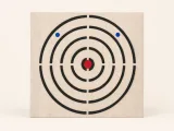 Champ Throw rectangular Velcro target with interrupted scoring rings